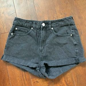 Black Garage Shorts